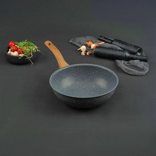 Marble Natura Granit Wok Tava 26 Cm