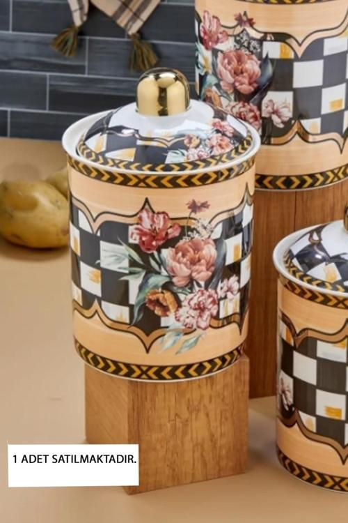 Rönesans Porselen 2.3 Litre Baharat Ve Bakliyat Kavanozu 1 Adet