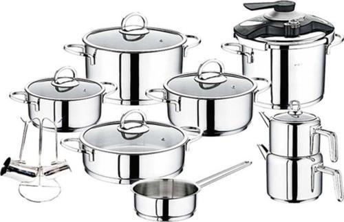 18 Parça Silindir Set Ezme Çelik Kulp 1087 Sade