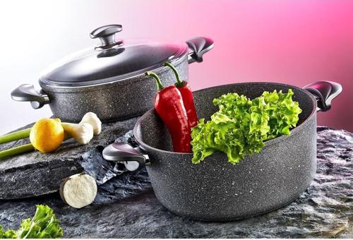 3002 9 Parça Mayfair Club Bio Granit Tencere Takımı Gri