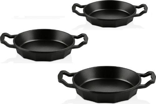3725 Dodeca Döküm 3Lü Kapaksız Bio Granit Sahan Seti 18-20-22Cm Siyah