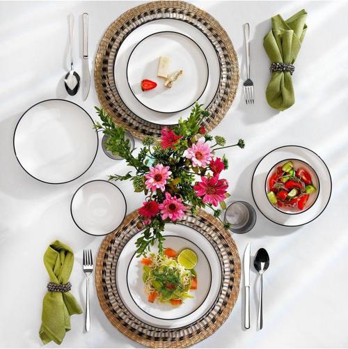 Iconic Yemek Takımı 24 Parça-Siyah