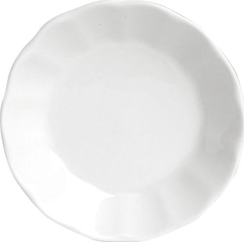 6'Lı Beyaz Çay Tabağı 12Cm