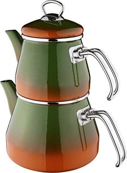 Taşev Robinho Gölgeli Emaye Çaydanlık Takımı