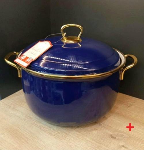 Taşev Sultan Emaye Kapaklı Yoğurt Tenceresi 24Cm