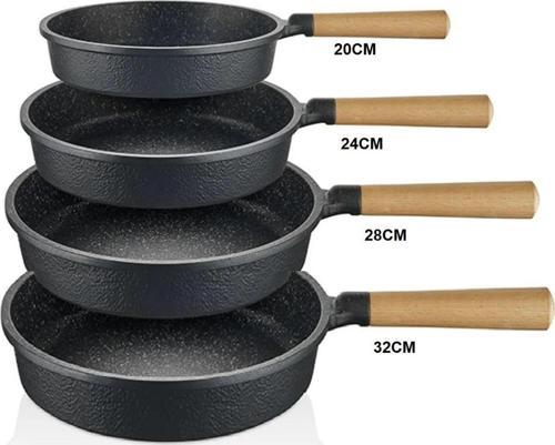 Black Line Döküm 4'Lü Tava Seti