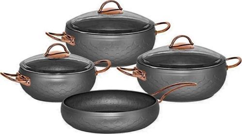 Collection Espela Granit Tencere Takımı 7 Parça Antrasit