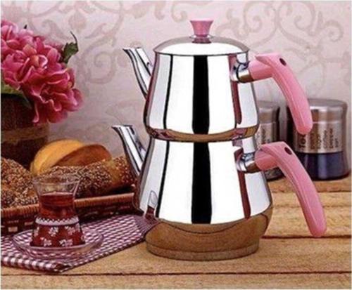 Pembe Pramit Aile Boy Çaydanlık