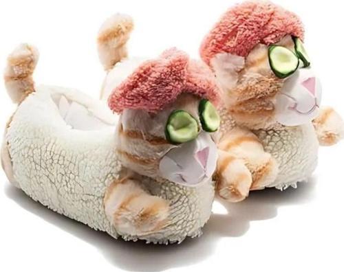 EE0549 Tw Spa-2 Beyaz Hayvan Figürlü Kadın Panduf