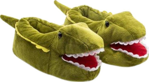 Dinos-2 Çocuk Hayvanlı Panduf Yeşil 30/38