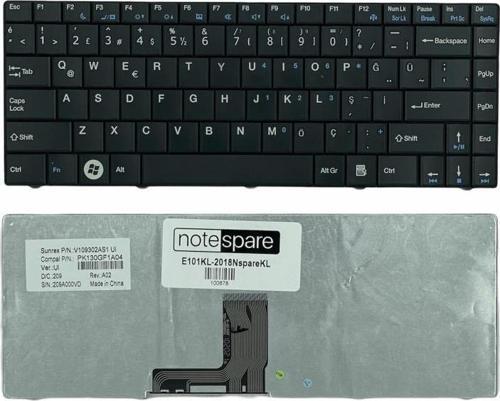 Compal PBL00, PBL01 Uyumlu Laptop Klavye Siyah TR