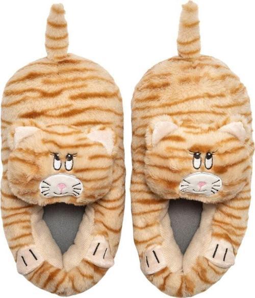 CC0587 Tw Gatto Sarı Hayvan Figürlü Kadın Panduf