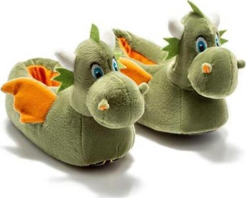 EE0572 Tw Dragon-2 Yeşil Hayvan Figürlü Çocuk Panduf