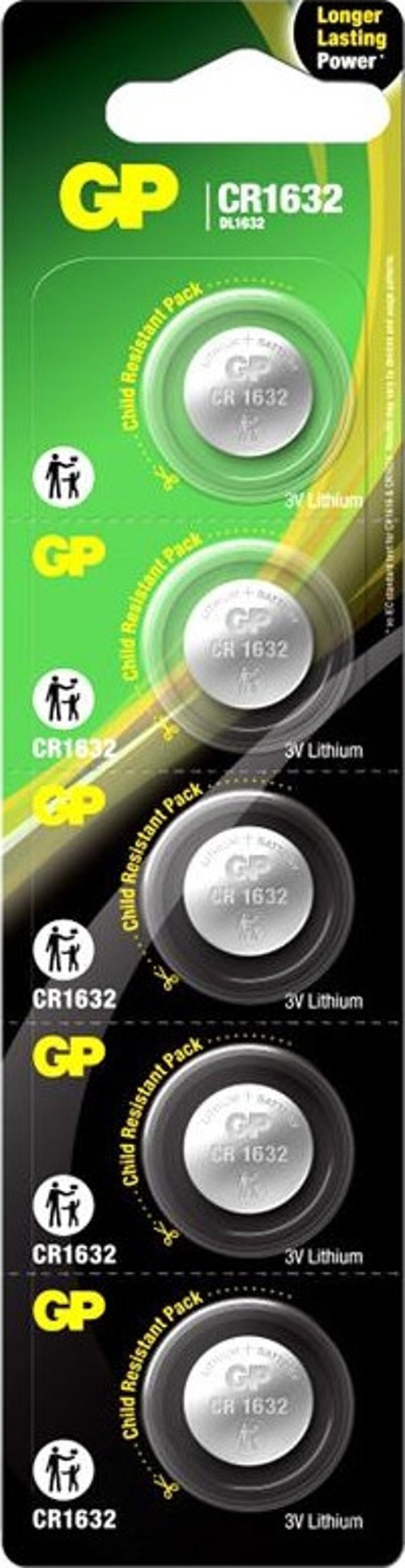 GP CR1632 3 VOLT LİTYUM PİL 5Lİ PAKET GPCR1632E-2CPU5 (GPPBL1632025)