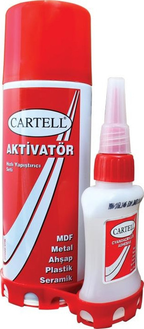 CARTELL HIZLI YAPIŞTIRICI SETİ (AKTİVATÖR) 200ML