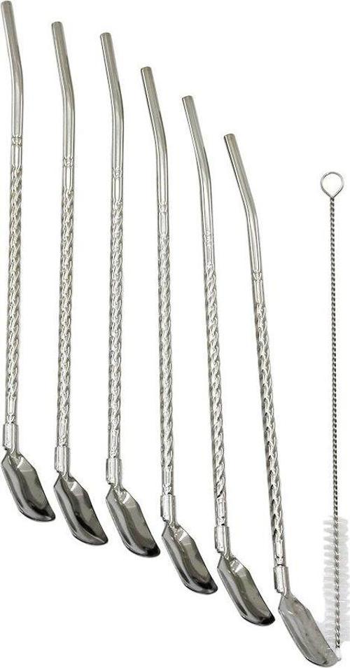 7PCS - 6PİPET + 1TEMİZLEME FIRÇA  ÇELK KAŞIKLI PİPET 