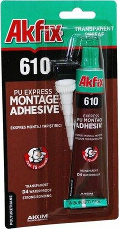 Şeffaf Ekspres Montaj Yapıştırıcı Tüp 50 ML - 30 Adet