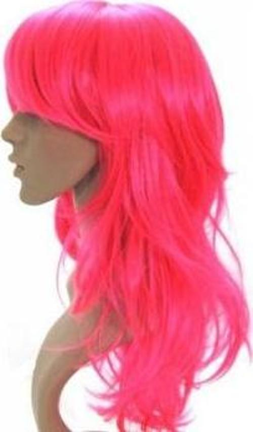 Uzun Peruk Saç - Pembe 