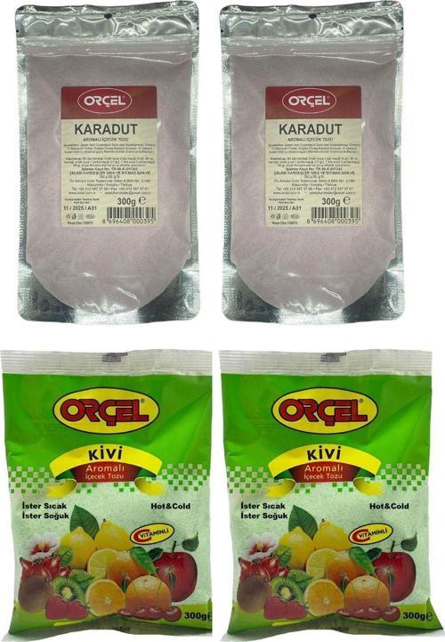 2 Kivi 2 Karadut Aromalı Içecek Tozu Oralet 4X300 gr