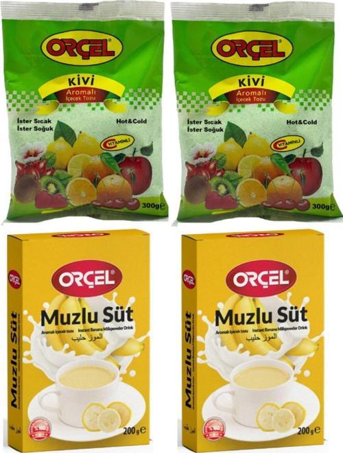 2 Muzlusüt + 2 Kivi Aromalı Içecek Tozu Oralet Çay 4 Adet