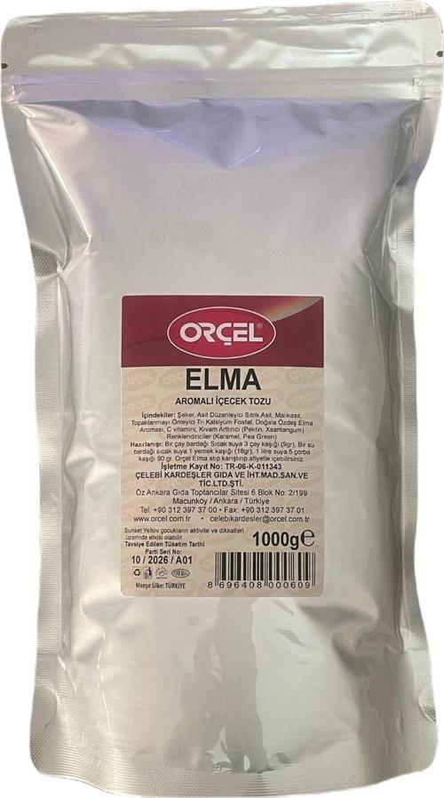 Elma Aromalı İçecek Tozu Oralet 1Kg