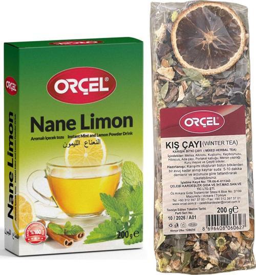Kış Çayı Karışık Bitki Çayı 200 grNane Limon 200 grSet