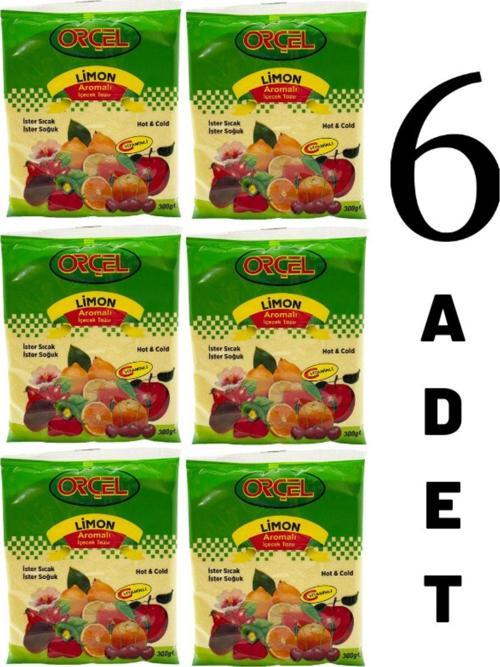 Limon Aromalı Içecek Tozu Oralet Çay 300 gr X 6 Adet