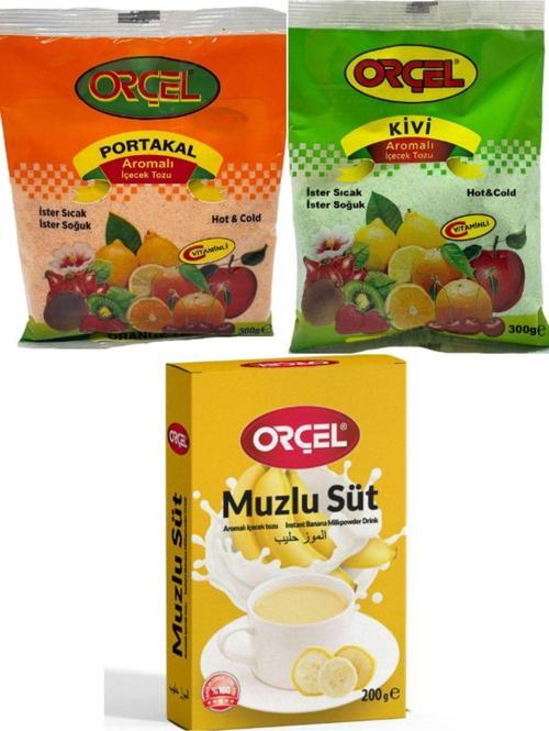Muzlusüt 200 grKivi 300 grPortakal 300 grAromalı Içecek Tozu Oralet Çay
