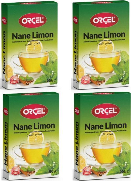 Nane Limon (Mentöllü) Aromalı Içecek Tozu Oralet Çay 4 X 200 gr