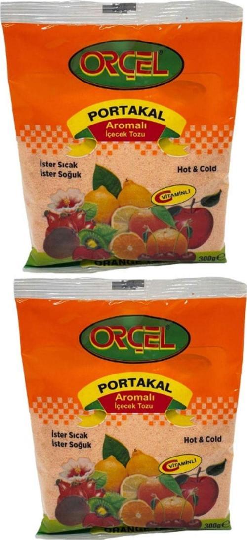 Portakal Aromalı Içecek Tozu Oralet Çay 300 gr X 2 Adet