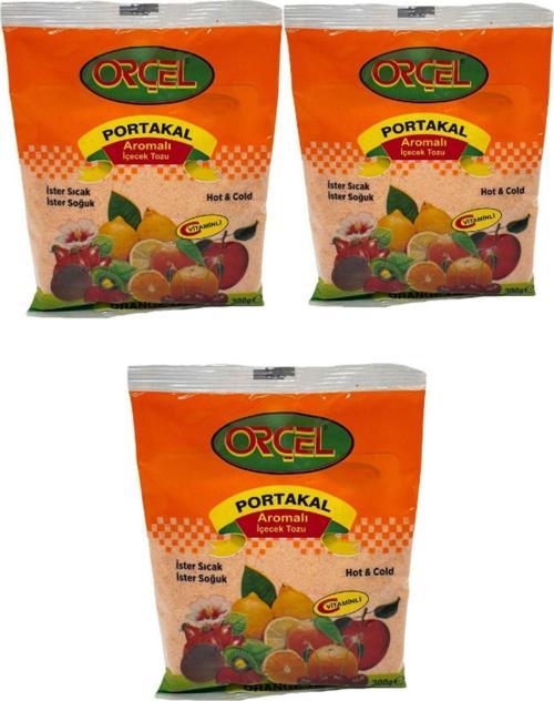 Portakal Aromalı Içecek Tozu Oralet Çay 300 gr X 3 Adet