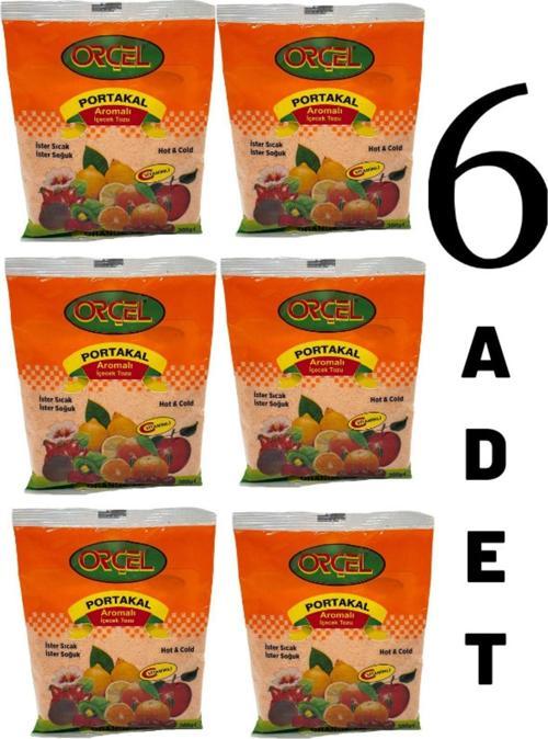Portakal Aromalı Içecek Tozu Oralet Çay 300Gr X 6 Adet