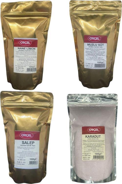 Salep + Nane Limon + Muzlu Süt + Karadut 4X1 Kg
