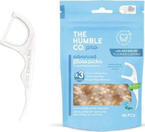 The Humble Co Advanced Floss Picks Pro Line 40 Ade