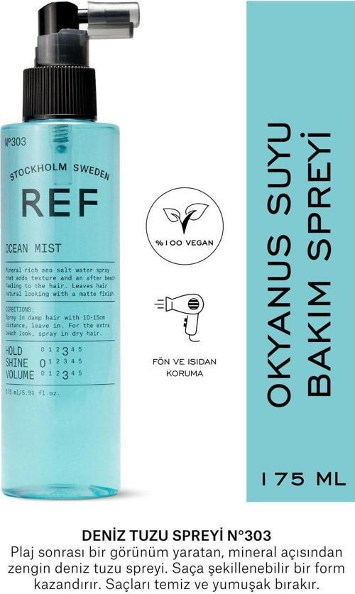 Ocean Mıst N°303 175 Ml Doğal, Mat, Hacimli Ve Ferahlatıcı Etki Için Deniz Tuzu Spreyi