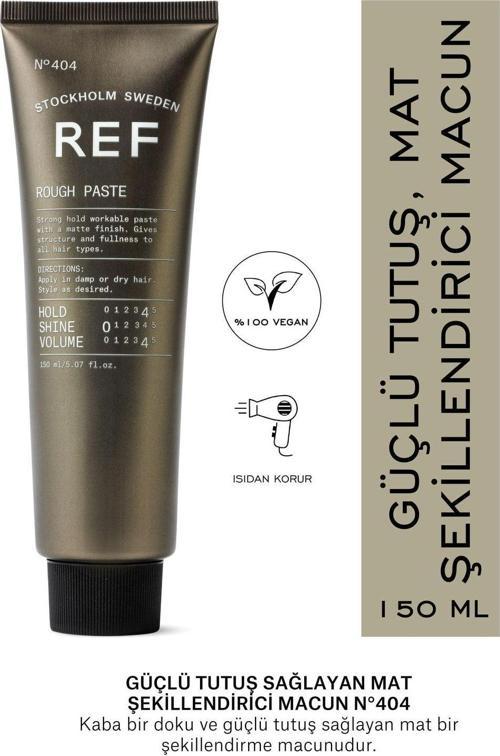 Rough Paste N°404 150 Ml Güçlü Tutuş Sağlayan Mat Şekillendirici Macun