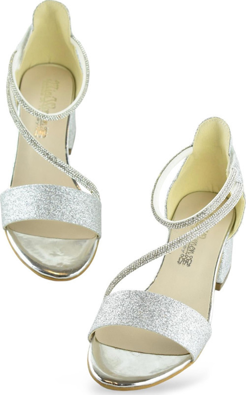 259 Abiye Kız Çocuk Topuklu Ayakkabı Düğünlük Nişan Abiye Elbise Ayakkabısı