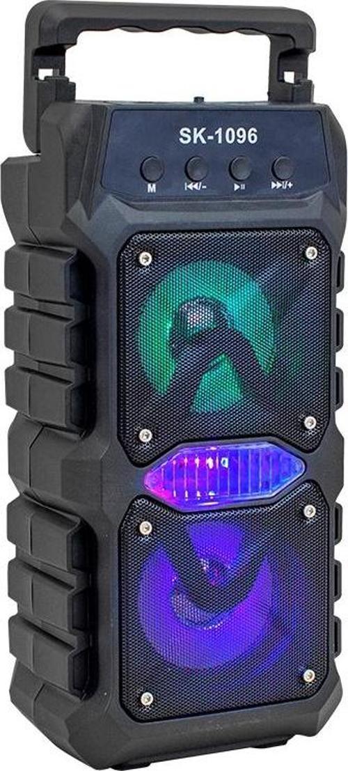 20 WATT USB/SD/AUX/FM/BLUETOOTH DESTEKLİ MİKROFON GİRİŞLİ TAŞINABİLİR HOPARLÖR 