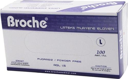 BROCHE  L  PUDRASIZ MUAYENE ELDİVENİ 100LÜ 