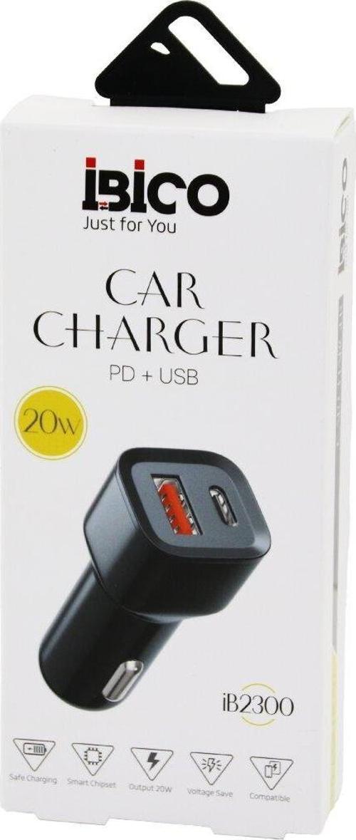 CAR CHARGER PD + USB OTO - ARAÇ ÇAKMAKLIK ŞARJ BAŞLIK 3.0 A 20W 