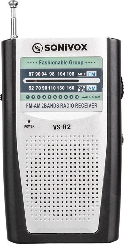 GÜMÜŞ RENK ANALOG RADYO VS-R2 