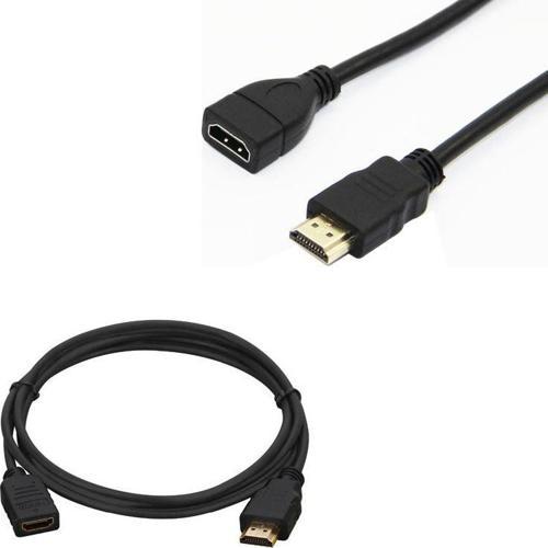 HDMI KABLO ERKEK DİŞİ GOLD UÇLU 25 CM UZATMA (MİNİ HD REC. İÇİN) 