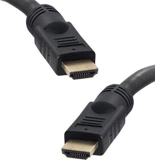 PLASTİK DÜZ SİYAH 30 METRE GOLD POŞETLİ HDMI KABLO 