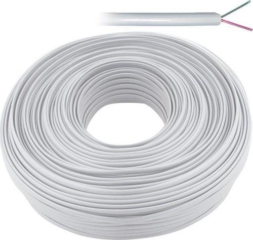 TELEFON KABLO 2 Lİ BEYAZ FLAT KÖKEN 100 METRE ELEKTROMER