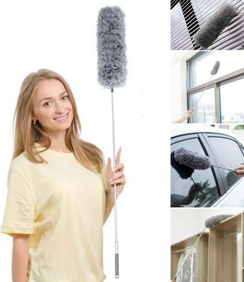 Teleskopik Bükülebilir Köşe Bucak Toz Alma Püskülü Dev Boy 280 cm 