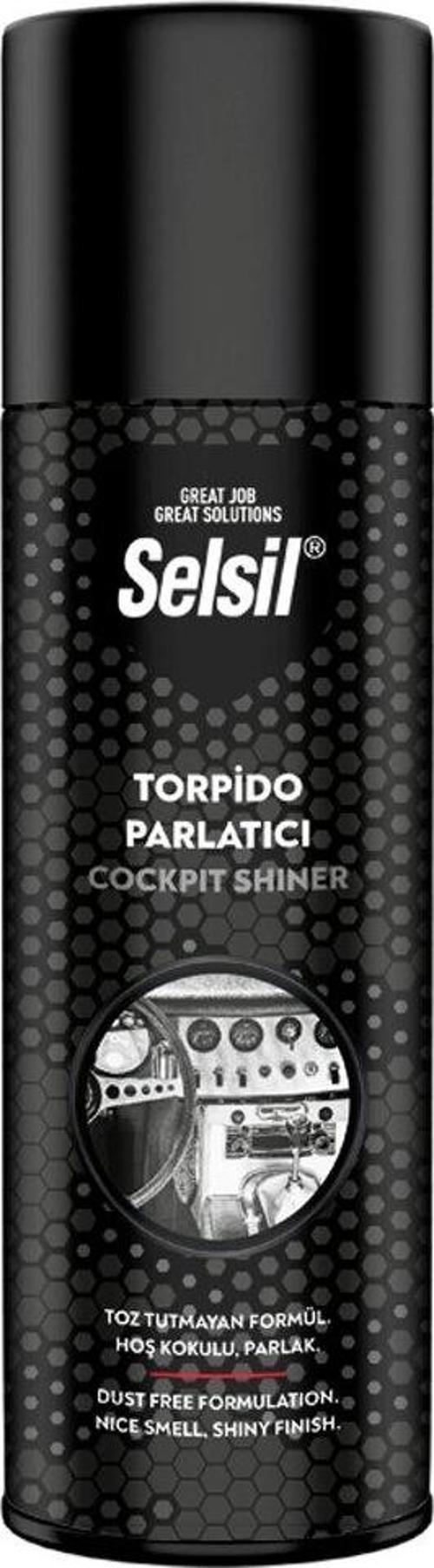 SELSİL OTO - ARAÇ TORPİDO PARLATICI SPREY 200ML HOŞ KOKULU - PARLAK - TOZ TUTMAYAN FORMÜL 