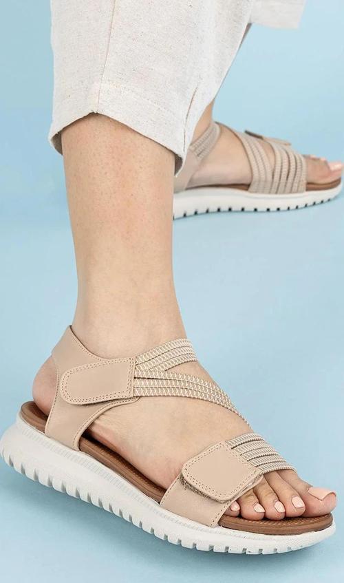 652 Ortopedik Taban Spor Outdoor Kadın Sandalet Esnek Hafif Sandalet
