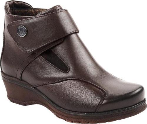 25651-K Vionic Kahve Kadın Comfort Deri Hallux Bot