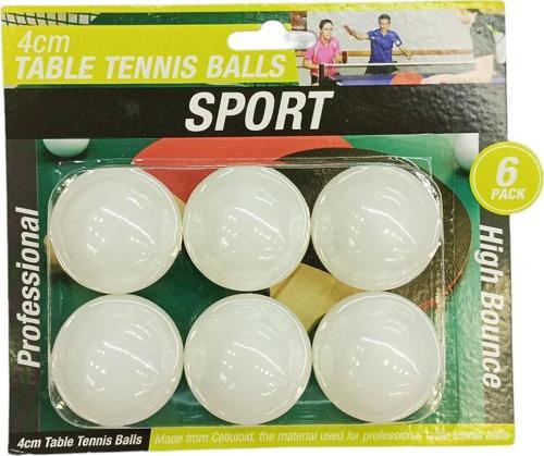Spo-026 Kartela Pinpon Topu 6lı