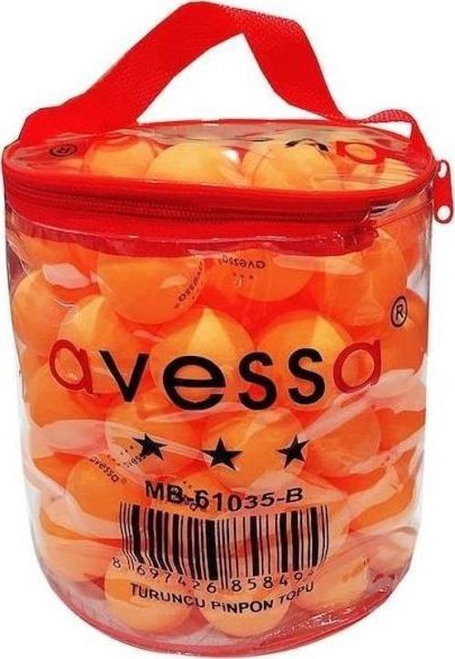 Masa Tenisi Topu Gazlı Pinpon Topu 100 Adet Çantalı Turuncu